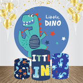 Wenig Dino Sterne Runden Baby Dusche Hintergrund Bausatz